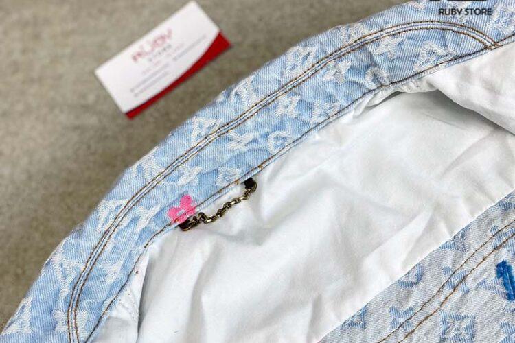 Áo Khoác LV Tyler Monogram Denim Jacket Màu Xanh Indigo Best Quality