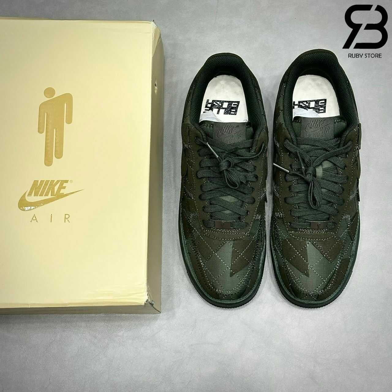Giày Air Force 1 Billie Eilish Sequoia Màu Xanh Rêu Rep 1 1