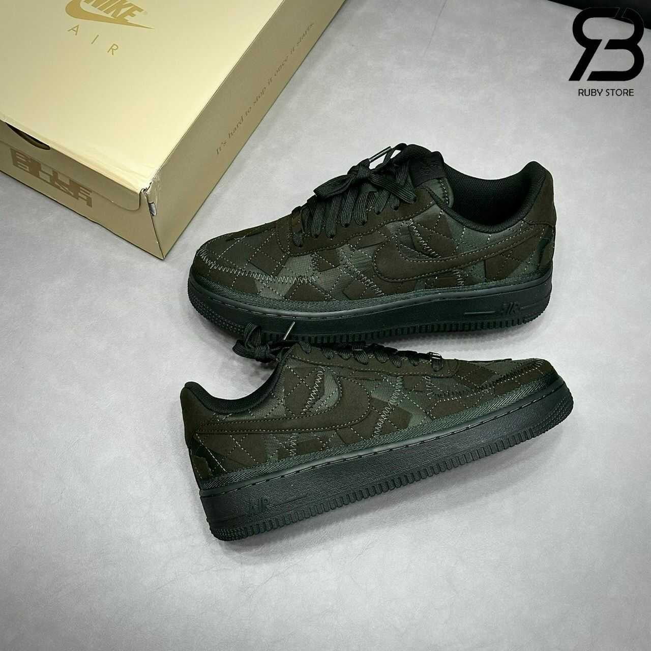 Giày Air Force 1 Billie Eilish Sequoia Màu Xanh Rêu Rep 1 1