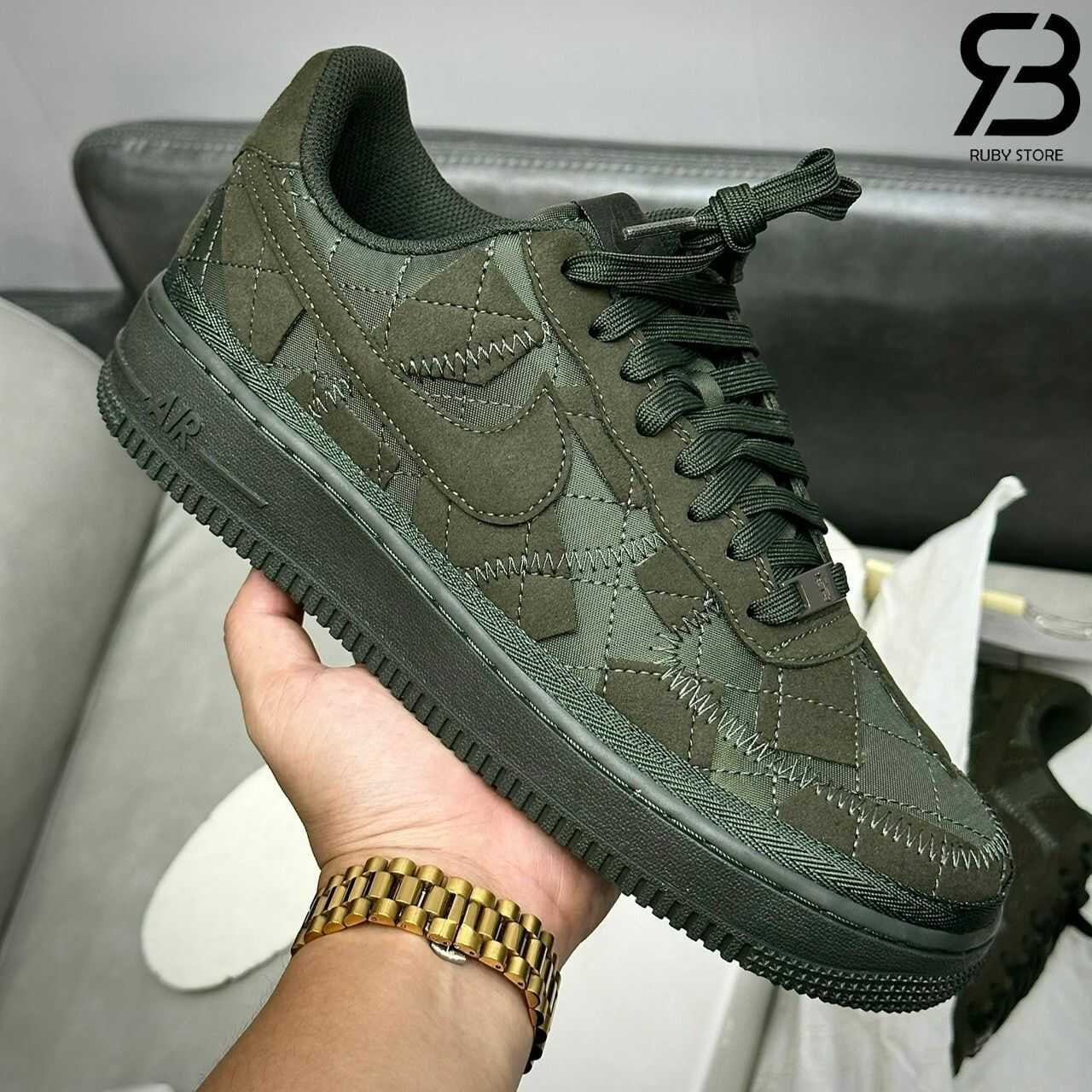 Giày Air Force 1 Billie Eilish Sequoia Màu Xanh Rêu Rep 1 1