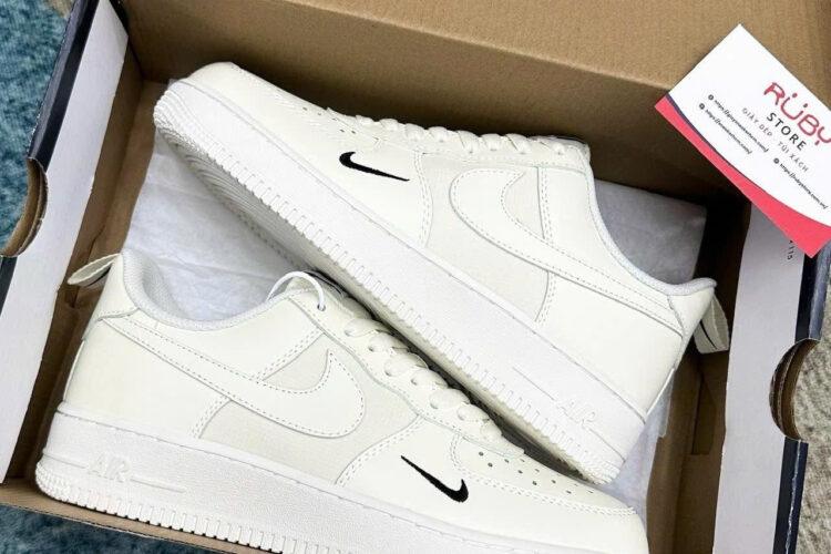 Giày Air Force 1 Low Sail Ripstop Màu Trắng Kem