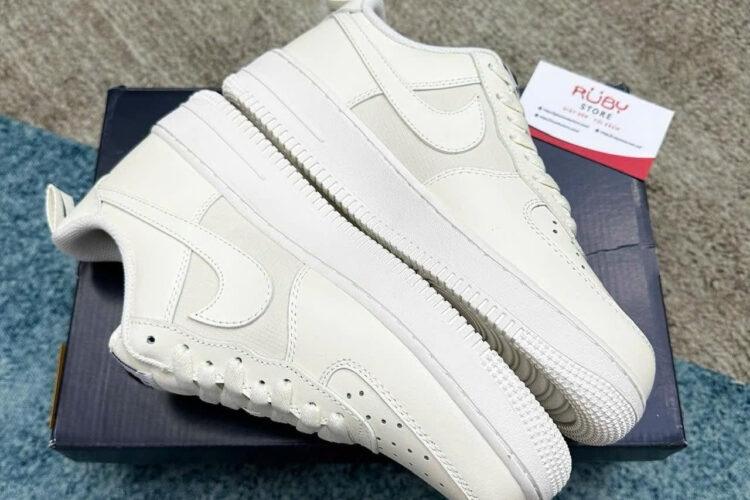 Giày Air Force 1 Low Sail Ripstop Màu Trắng Kem
