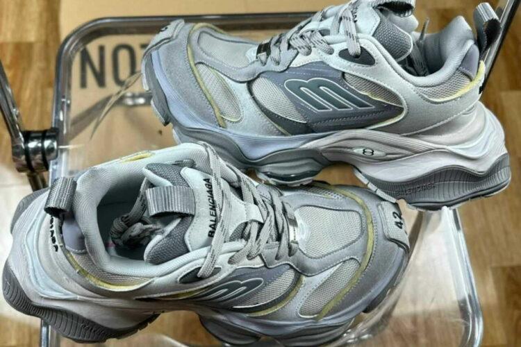 Giày Balenciaga Cargo Sneaker in Grey Limited Version Xám Bạc