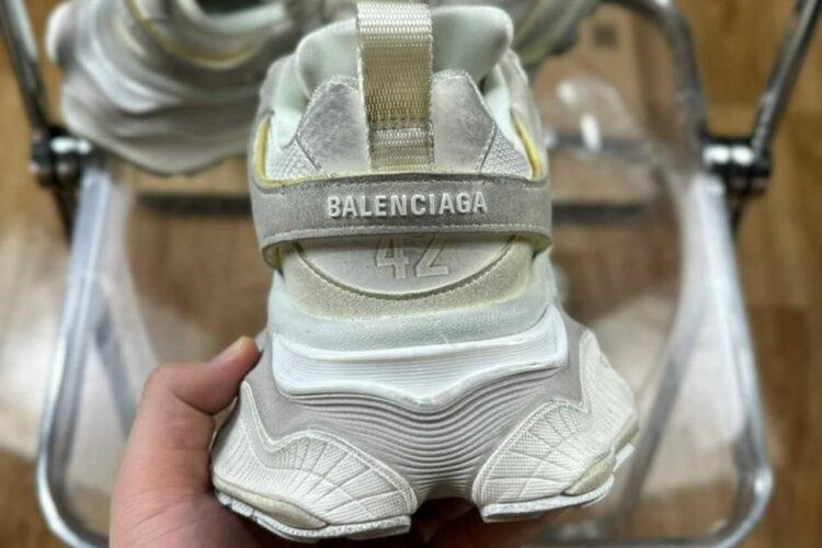 Giày Balenciaga Cargo Sneaker in Light Beige Xám Nhạt