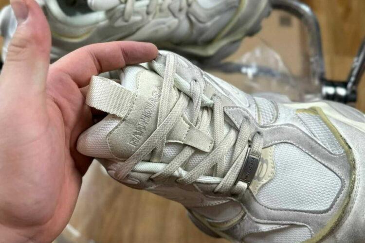 Giày Balenciaga Cargo Sneaker in Light Beige Xám Nhạt