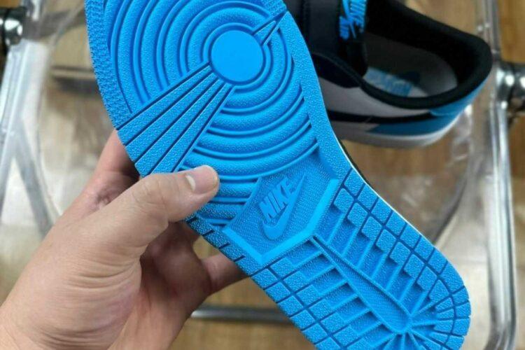 Giày Jordan 1 Low OG Black Dark Powder Blue Xanh Dương