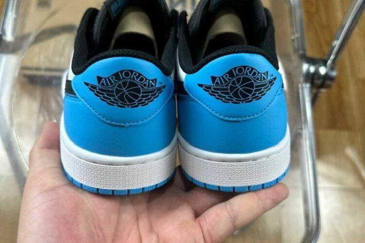 Giày Jordan 1 Low OG Black Dark Powder Blue Xanh Dương