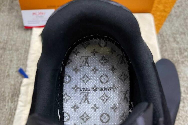 Giày Louis Vuitton LV Trainer Black Gray Monogram Đen Xám