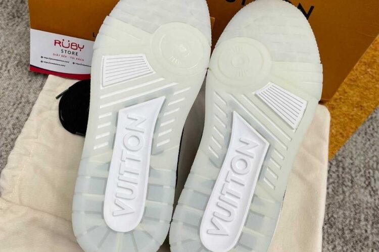 Giày Louis Vuitton LV Trainer Black Gray Monogram Đen Xám