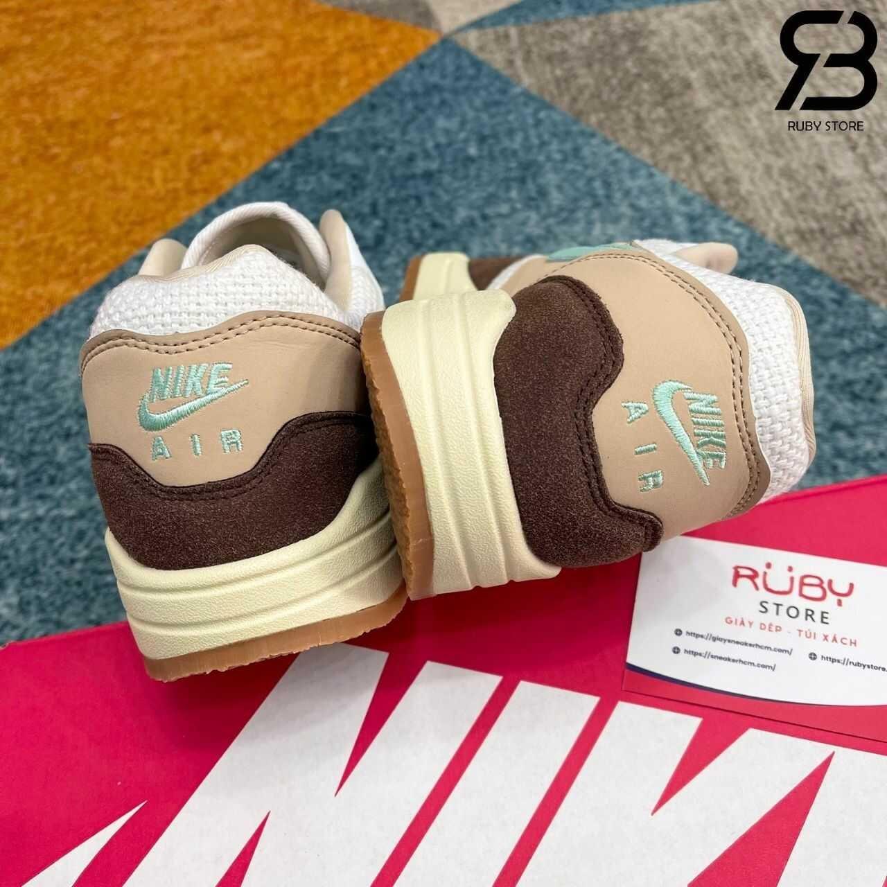 Giày Nike Air Max 1 Crepe Brown Nâu Kem Rep 11