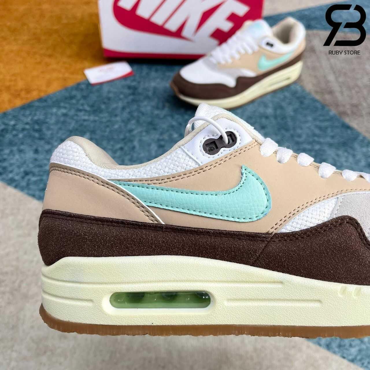 Giày Nike Air Max 1 Crepe Brown Nâu Kem Rep 11