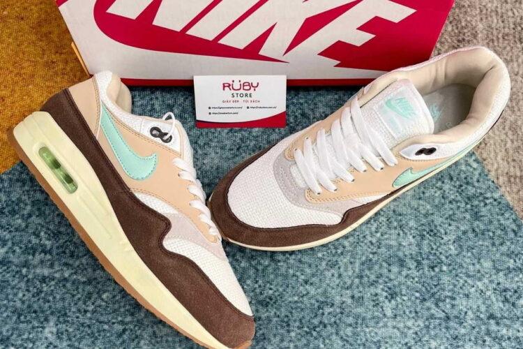 Giày Nike Air Max 1 Crepe Brown Nâu Kem Rep 11