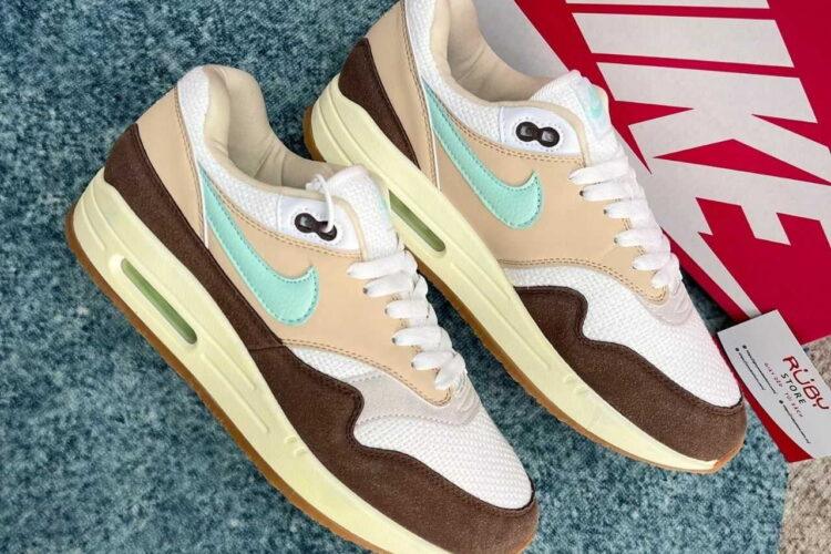 Giày Nike Air Max 1 Crepe Brown Nâu Kem Rep 11