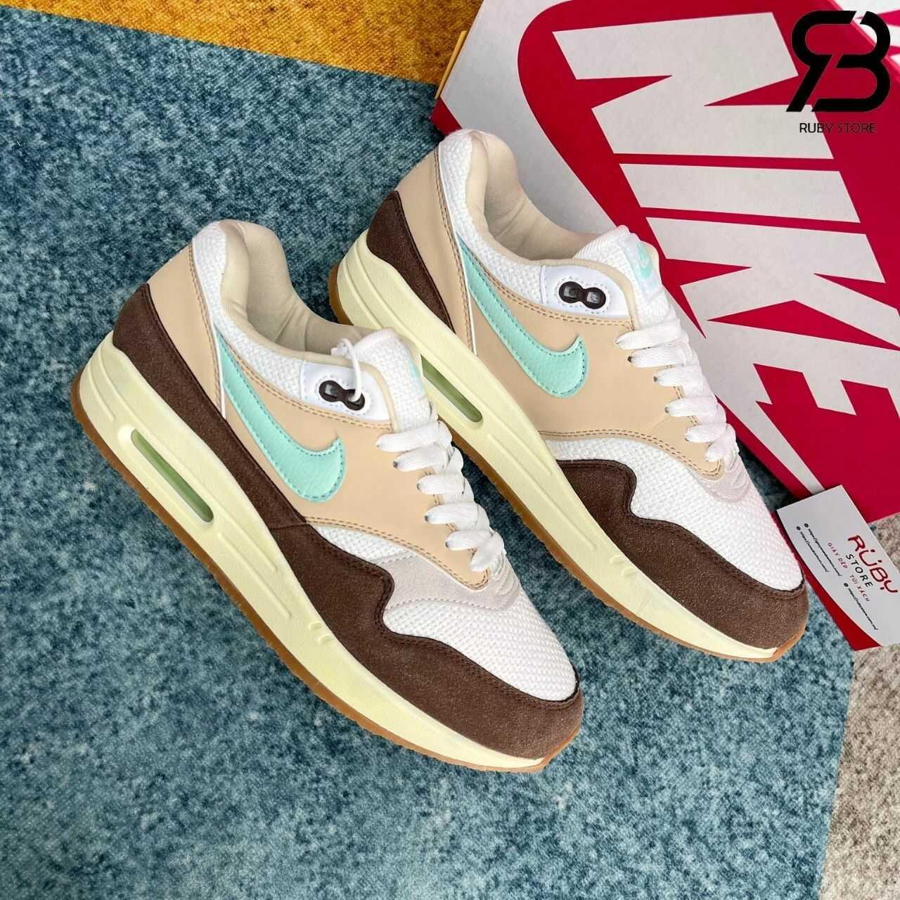 Giày Nike Air Max 1 Crepe Brown Nâu Kem Rep 11