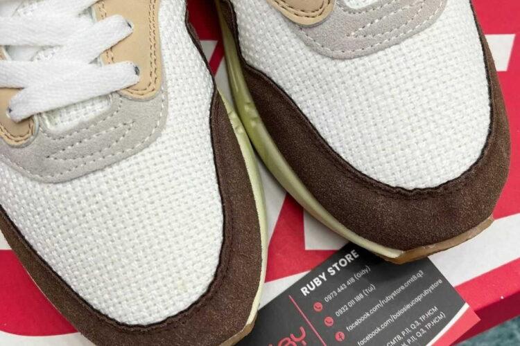 Giày Nike Air Max 1 Crepe Brown Nâu Kem Rep 11