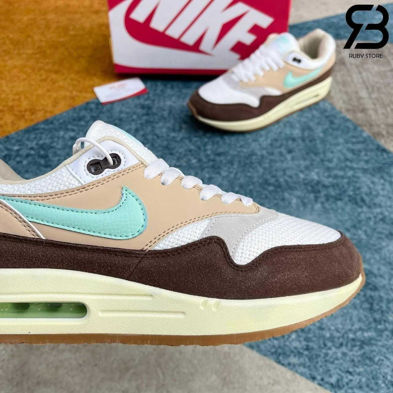 Giày Nike Air Max 1 Crepe Brown Nâu Kem Rep 11