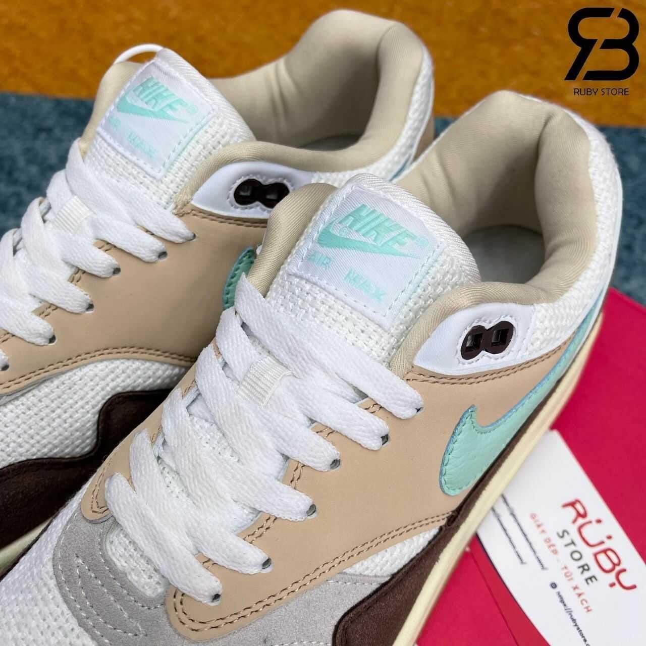 Giày Nike Air Max 1 Crepe Brown Nâu Kem Rep 11