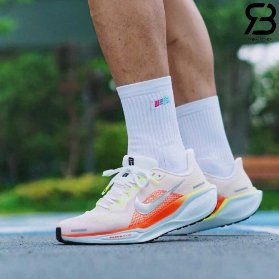 Giày Nike Air Zoom Pegasus 41 Summit White Bright Crimson Cam Trắng