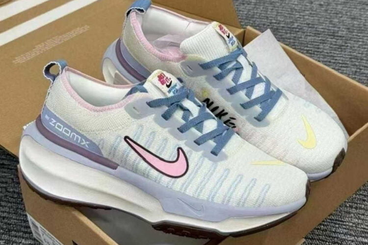 Giày Nike ZoomX Invincible Run Flyknit 3 Sail Blue Soft Pink