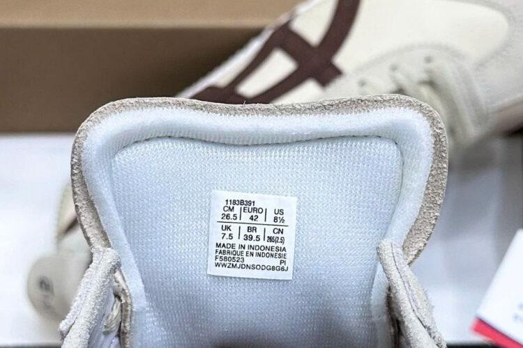 Giày Onitsuka Tiger Mexico 66 Beige Brown Be Sọc Nâu