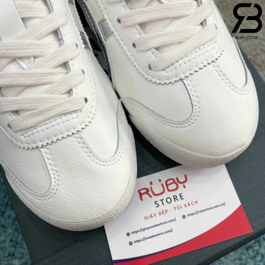 Giày Onitsuka Tiger Mexico 66 White Silver Màu Trắng Bạc