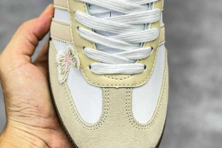 Giày adidas Samba Trắng Vàng Họa tiết Bướm Rep 1 1
