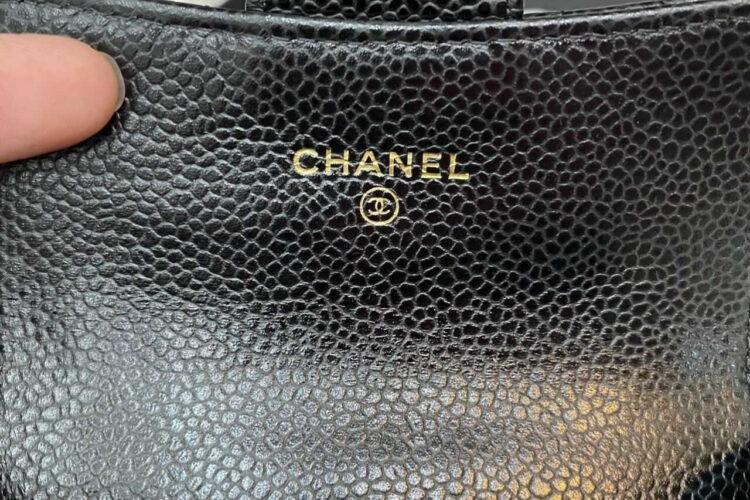 Ví Chanel Classic Flap Card Holder Black Caviar GHW