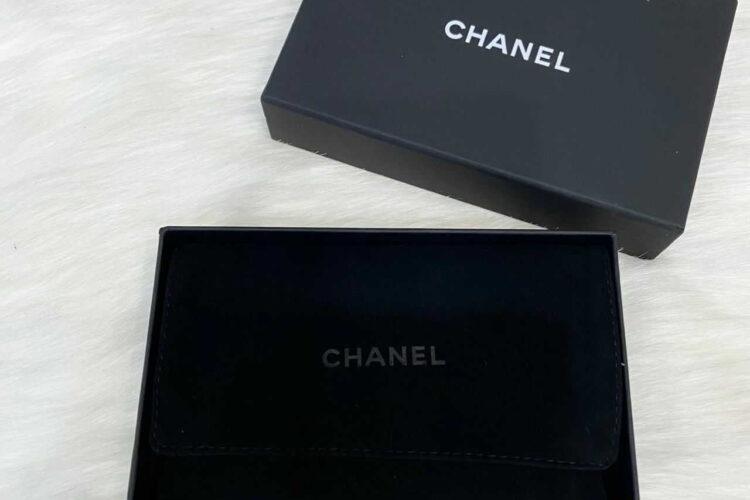 Ví Chanel Classic Flap Card Holder Black Caviar GHW