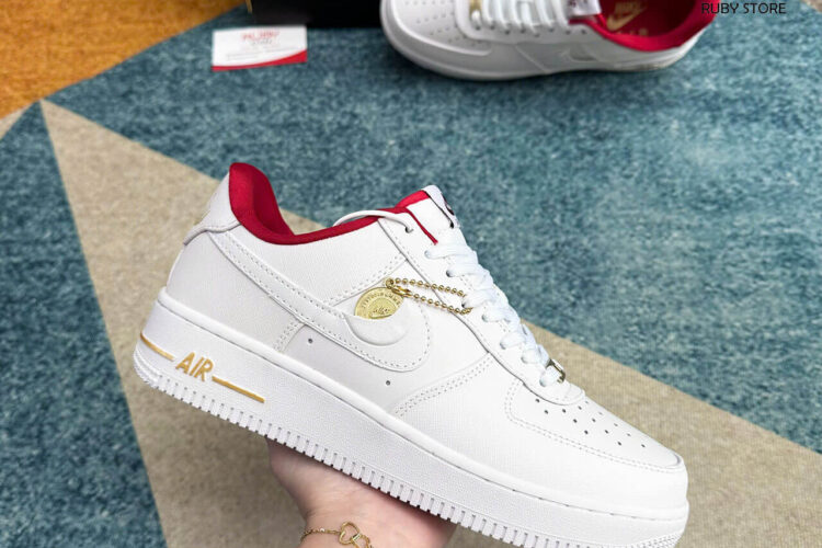 Giày Air Force 1 Low '07 SE Just Do It Summit White Team Red Trắng Đỏ Best Quality Deal