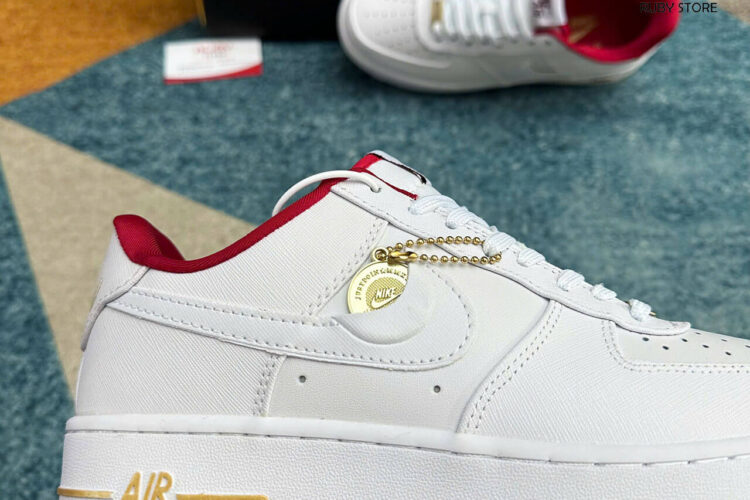 Giày Air Force 1 Low '07 SE Just Do It Summit White Team Red Trắng Đỏ Best Quality Deal