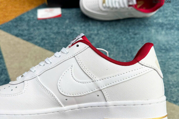 Giày Air Force 1 Low '07 SE Just Do It Summit White Team Red Trắng Đỏ Best Quality Deal