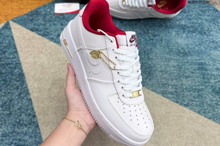 Giày Air Force 1 Low '07 SE Just Do It Summit White Team Red Trắng Đỏ Best Quality Deal