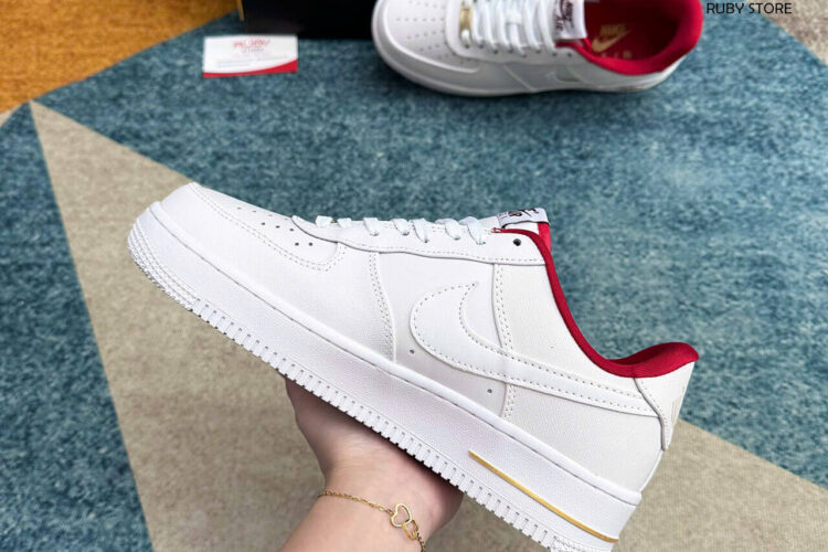 Giày Air Force 1 Low '07 SE Just Do It Summit White Team Red Trắng Đỏ Best Quality Deal