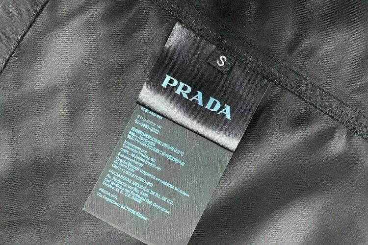 Áo Prada Nylon Gabardine Multipocket Shirt Black Màu đen