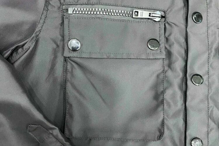 Áo Prada Nylon Gabardine Multipocket Shirt Black Màu đen