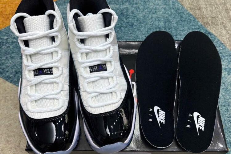 Giày Air Jordan 11 Retro Concord Trắng Đen