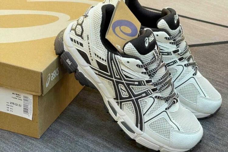 Giày Asics Gel Kahana 8 White Black Trắng đen