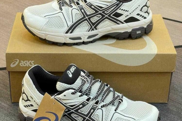 Giày Asics Gel Kahana 8 White Black Trắng đen