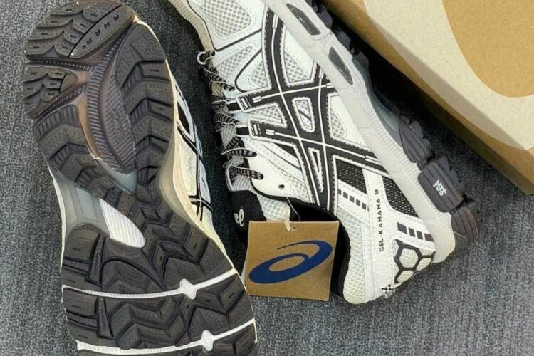 Giày Asics Gel Kahana 8 White Black Trắng đen