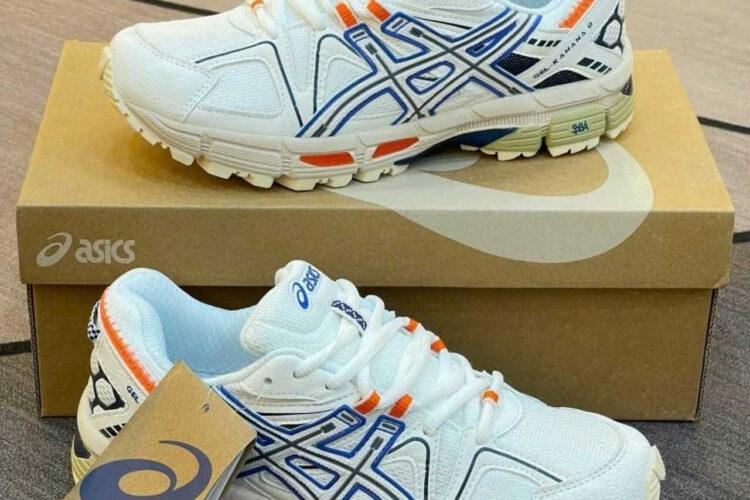 Giày Asics Gel Kahana 8 White Blue Trắng Xanh