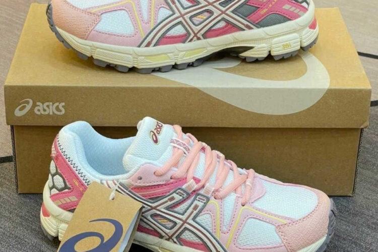 Giày Asics Gel Kahana 8 White Pink Trắng Hồng