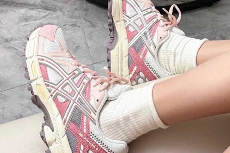 Giày Asics Gel Kahana 8 White Pink Trắng Hồng