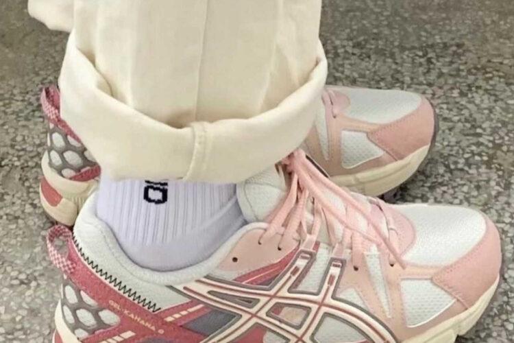 Giày Asics Gel Kahana 8 White Pink Trắng Hồng