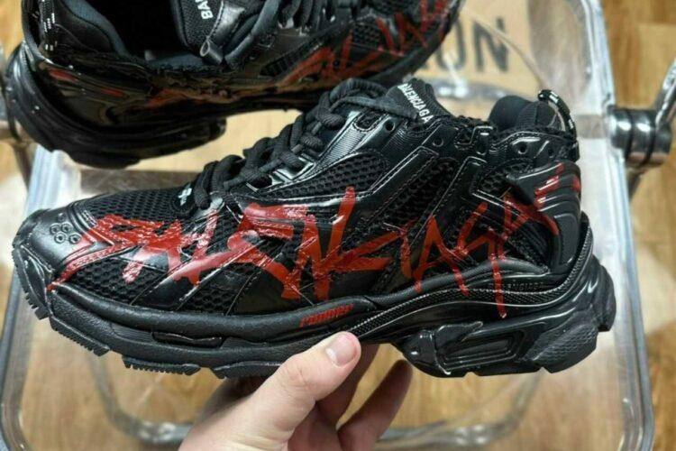Giày Balenciaga Runner Graffiti Black Red đen đỏ Best Deal