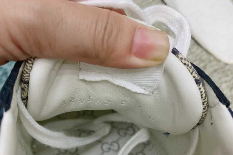 Giày Gucci GG Sneaker Navy Beige GC Xanh Navy
