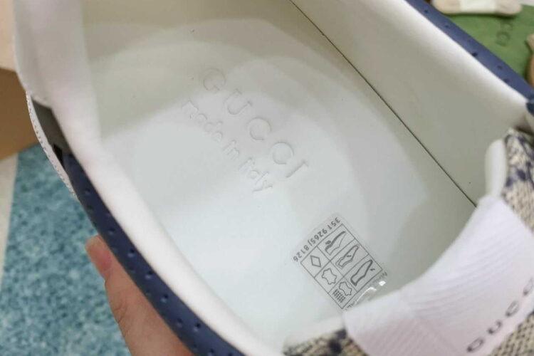 Giày Gucci GG Sneaker Navy Beige GC Xanh Navy