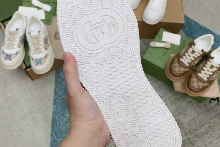 Giày Gucci GG Sneaker Navy Beige GC Xanh Navy