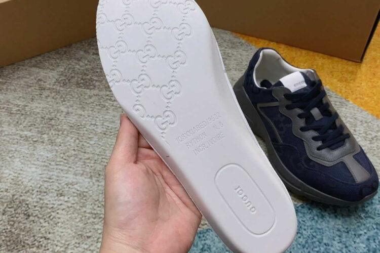 Giày Gucci Rhyton Blue Maxi GG Supreme Xanh Navy