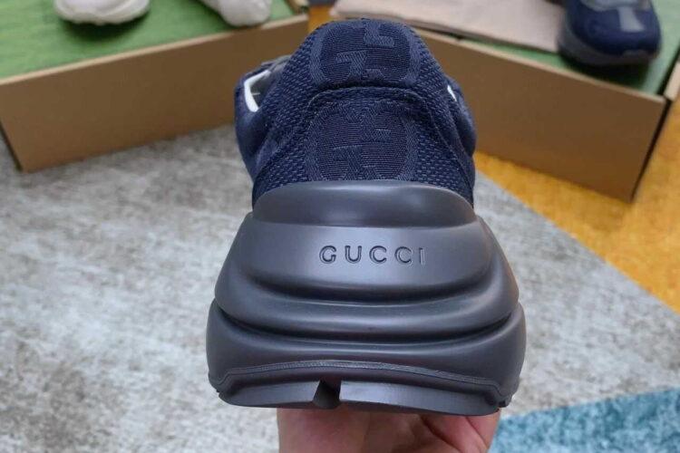 Giày Gucci Rhyton Blue Maxi GG Supreme Xanh Navy