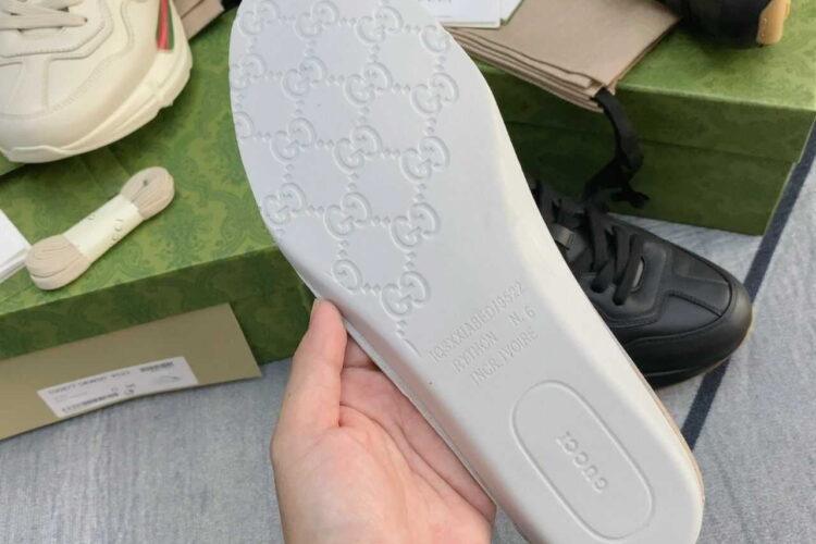 Giày Gucci Rhyton Gucci Band Đen Nâu